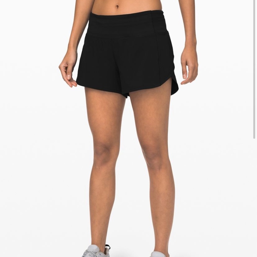 lululemon black speed up short